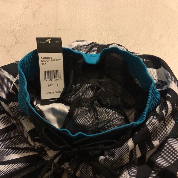 Adidas Shock Energy Black Swim Trunks, size S NWT - Picture 6 of 7
